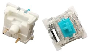 10Pcs RGB 3 Pin Clicky Tactile Switch Black/Blue/Silver/Brown/Red/Yellow/Purple Game Mechanical Keyboard Switches IDGTTLDF(Green)