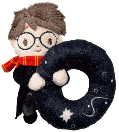 Rainbow Designs Harry Potter Plüsch-Babyrassel - Weiches sensorisches Spielzeug für Neugeborene - ab Geburt geeignet Ringrassel für die frühe Entwicklung - Spielzeit und Begleiter für unterwegs