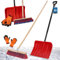KOTARBAU® Set Schneeschaufel mit Metallstiel 133 cm Straßenbesen 43 cm + Handschuhe Schneeschieber Snow Shovel Schneeräumer Gartenbesen mit Stiel draußen Schneeschaufel Auto zur Schneeräumung