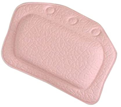 Ipetboom Badewannenkissen Mit Saugnäpfen Komfortables Badekissen Für Die Badewanne Nackenstütze Aus Wasserfestem Material Pink Entspanntes Genießen