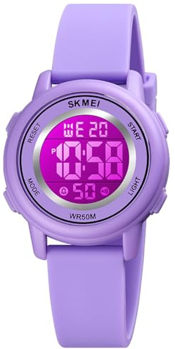 Alienwork Kids Montre Enfants Digital Garçon Fille Résistant à l'eau 5 ATM Sport