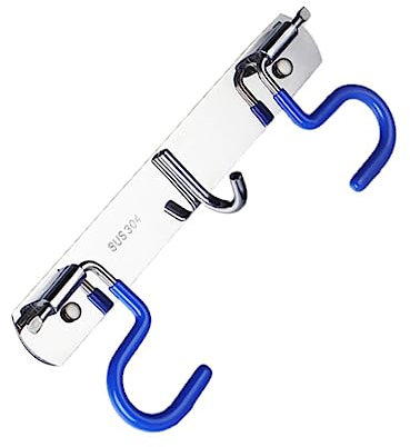 CIYODO Mop Rack Broom Holder Mop Hanger Wall Mounted Broom Gripper Punching Hanging Hook Home Organizer