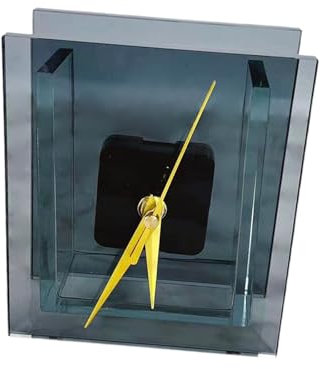 Harilla Desktop Vase Uhr Dekorative Uhr Einfach, Mittelstücke Ornament Desktop Dekoration für Regal Esszimmer Home Office, Grau