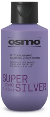 Osmo Super Silver Purple Shampoo, Blonde Toner 100ml | Violet Pigment Neutralises Yellow Brassiness, Delivers Bright Ashy Results, Intensive Conditioning Vegan Formula