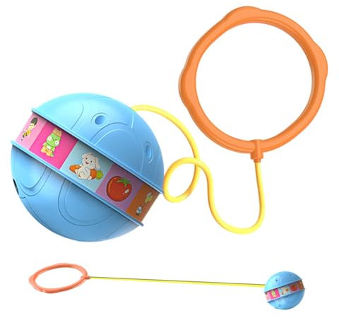 Leuchtender Sprungball, Knöchelspielzeug, Skip Ball, bunt, Sport, batteriebetrieben – Leuchtkugel zum Springen, mit blinkenden Lichtern, für den Garten