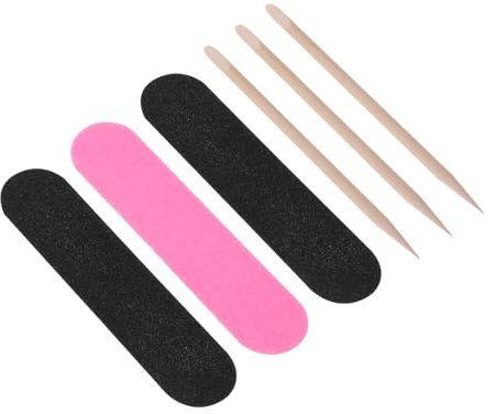 SKISUNO 200Piezas Limas Doble Cutícula Herramientas de Manicura Desechables de Manos y Pies Accesorios Cuidado de Casa