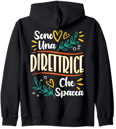 Una Direttrice Che Spacca Regalo Direttrice Direttore Donna Felpa con Cappuccio