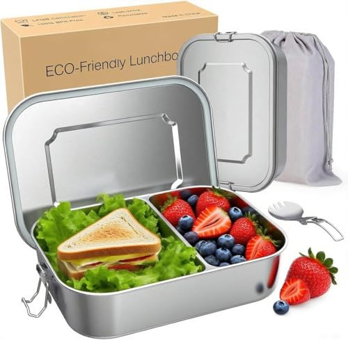 iKuchelife 1200ml Lunch Box, Stainless Lunch Box for Office, Travel, Work