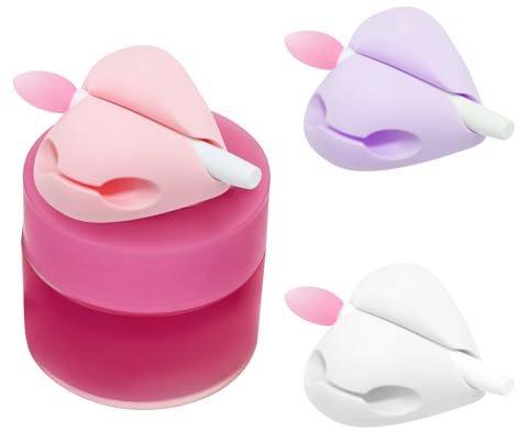 KEUYE Spatula Holder Compatible with Laneige Lip Mask,Holers&Spatulas | 3 Sets,Protective Silicone Brush Holder Topper For Lip Mask Applicator
