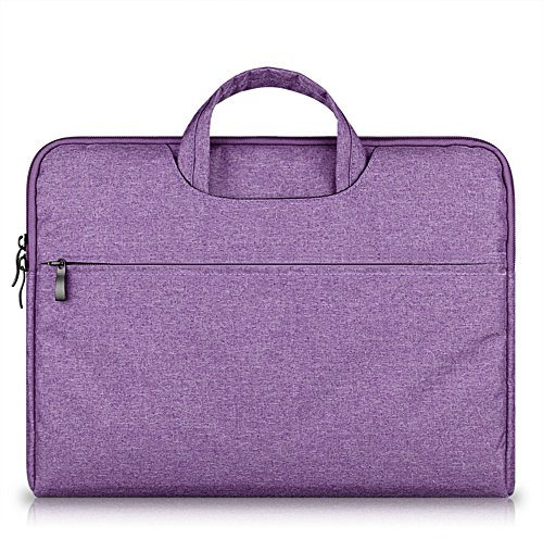 11-12.3 Laptop Tasche, SATURCASE Nylon-Baumwollfutter Handtasche Aktenkoffer Tasche für Apple MacBook Air 11.6 / MacBook 12 und Lenovo Asus Dell Huawei Acer Samsung HP 11-12.3 Laptops (Lila)