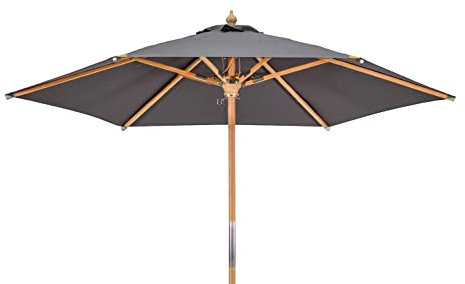 Kai Wiechmann Sonnenschirm 240 cm anthrazit stylisch Windauslass UPF 50