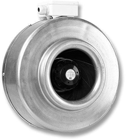 HIT200 di Hydor - Ventilatore centrifugo in linea diam.200mm - 104W - 875m3/h - cod. 003783 - 3 velocità