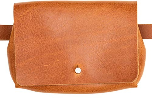 Luca Kayz Gürteltasche Ella CALVADOS Strass-Verschluss cognac braun