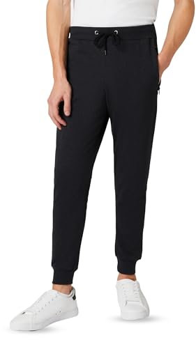 FM London Slim Fit Pantalones Deportivos para Hombre, Gris (Antracita), S