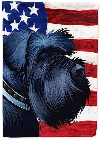 Caroline's Treasures CK6540GF Drapeaux d'extérieur géants Motif chien schnauzer américain Multicolore