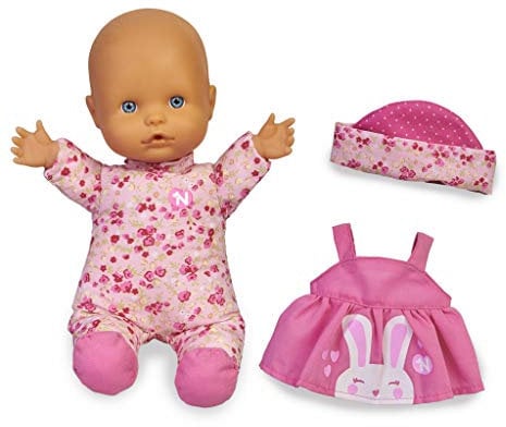 Nenuco-Baby Talks,Wir ziehen Uns an! Puppe mit Sounds für Mädchen und Jungen ab 1 Jahr (Famosa 700016282)