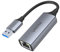 Adaptador USB a Gigabit Ethernet Unitek, USB A a RJ45 LAN Ethernet 10/100/1000 Mbps, USB 3.0, 5 Gbps, Aluminio, Cable de 12 cm, Adaptador de Red para Win, Mac, Linux, Plug & Play