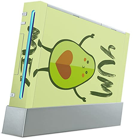 DeinDesign Autocollant Compatible avec Nintendo Wii Sticker Film Autocollant Avocat Vert Manger