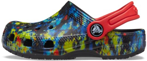Crocs Unisex Kinder Classic Tie-Dye Graphic Clog T Clog, Turq Tonic/Multi, 23/24 EU