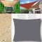 Sonnensegel Wasserdicht Rechteckig 1.5x2.5m Sonnensegel Balkon Sonnenschutz 95% UV Schutz Windschutz für Balkon Garten,mit Ösen und Befestigungsseile Grau