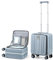 Hanke Gepäckkoffer 46x29x71.5 cm mit Rädern und oberer Öffnung Hartschalen-Aluminiumrahmen PC-Rollkoffer TSA-Schloss(26 Grau)