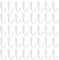 BokWin Lot de 20 crochets muraux blancs simples pour manteaux, crochet porte manteau, tasses, serviettes, chapeaux, clés, sacs dans la salle de bain, la cuisine, le salon