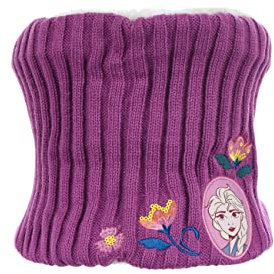 Sun City La Reine des Neiges Elsa Écharpe tubulaire pour enfant et fille, lilas, Taille unique