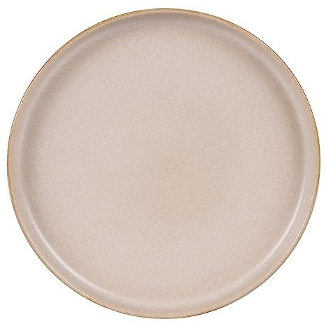 Table Passion - Assiette plate Uno sable 28 cm (lot de 6)