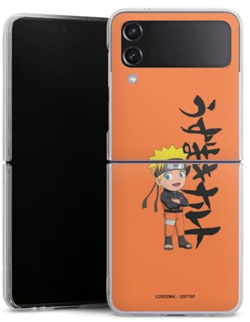 DeinDesign Coque Compatible avec Samsung Galaxy Z Flip4 Étui Housse Produit sous Licence Officielle Manga Naruto Shippuden