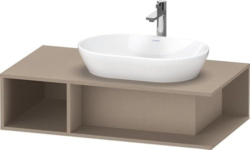 Duravit D-Neo, Waschtischunterbau wandhängend, Breite 1000 x Tiefe 550mm, 1x offenes Fach seitlich Links, DE495907575, Farbe: Leinen