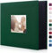 Miaikoe Fotoalbum, 600 Taschen, Einsteckalbum mit großer Kapazität, für Familie, Hochzeit, Jahrestag, Leinenalbum, für 600 horizontale und vertikale Fotos im Format 10 x 15 cm (Dunkelgrün)