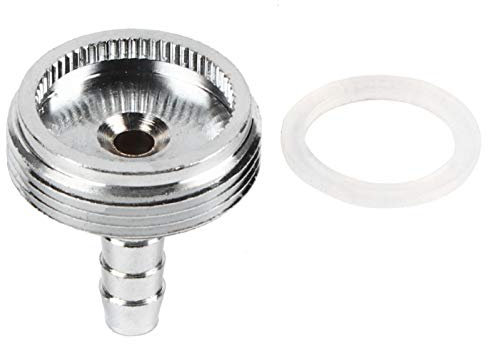 YUMILI Adaptador De Limpieza De Grifo De Cerveza G1/4 Pulgadas Material De Acero Inoxidable con Junta, Kit De Limpieza De Grifo De Cerveza para La Mayoría De Tuberías De Cerveza