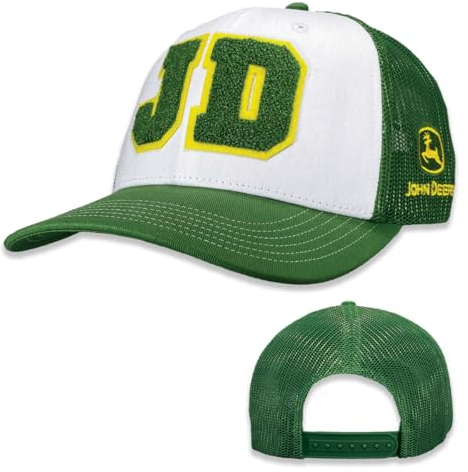 John Deere Baseball Cap Trucker Hat Chenille Trucker Hat Gr Green, Grün , Einheitsgröße