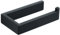SAYAYO Black Self Adhesive Toilet Roll Holder Wall Mounted Stick on Toilet Paper Holder No Drill for Bathroom Kitchen SUS304 Stainless Steel