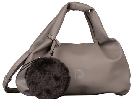 TOM TAILOR Denim Nila Damen Shopper Umhängetasche Reißverschluss Klein Grau