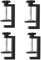 C-Klemmen, Mini-Schwerlast-C-Klemmen, Schrankrahmen, Klemmen für Schränke, C-Klemmen, strapazierfähig, kleine Schreibtischklemme mit stabiler, breiter Backe, 4 Stück