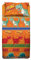 hermet Dinosaurier, Bettwäsche-Set für Einzelbett, Einzelbett, Bettlaken, Spannbettlaken, Kissenbezug, 100% Baumwolle, Orange