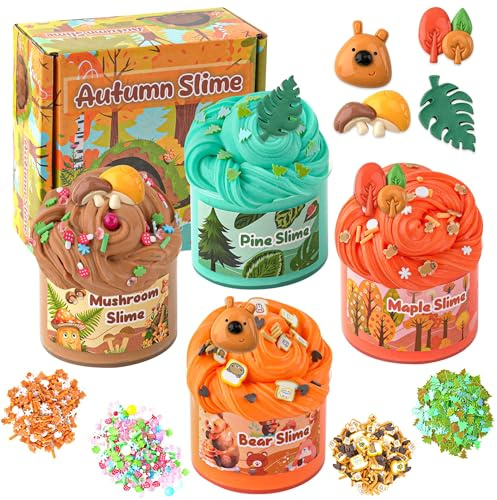Otoño Mantequilla Slime 4 x 60 ml