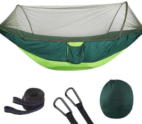 Hamac Exterieur Hamac De Camping avec Moustiquaire, Léger Et Portable, Double Hamac, 290x140 Cm Hamac Bivouac(E)