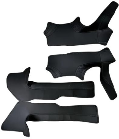 4PCS Leather Front Rear Door Sill Pad For Tesla Model3 Highland 2024 Door Welcome Pedal Threshold Strip For Model 3+ Door Edge Guard Decoration Protector Accessories