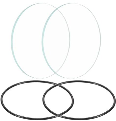 PATIKIL 2 Juegos Lente LED de 2.04 de Diámetro Transparente