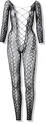 Leg Avenue Women’s Crotchless Footless Bodystocking Lingerie, One Size