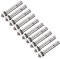 JECOMPRIS 10St Dehnschraube Bolzen Babysicherheit Pool-Clips für oberirdische Pools Nuss Auslauf * edelstahlschrauben rostfrei Spreizdübel für Beton Außensechskantanker Edelstahl 304 Silver