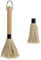 SGERUFZ Pinceaux pour Barbecue, 28.5 cm Brosses de Barbecue Sauce, Tête en Coton, Manche en Bois Long, 1 Têtes de Rechange Supplémentaires, BBQ MOP pour Cuisson Marinades, Cuisine Badigeonner