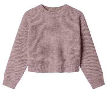 Name IT Mädchen Nkfholly Ls Boxy Short Knit Noos Nkfholly Ls Boxy Short Knit Noos (1er Pack)