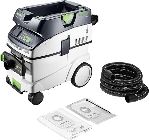 Festool Absaugmobil CTM 36 EI AC-LHS CLEANTEC Industriesauger | Staubklasse M - automatische Filterabreinigung (AUTOclean) - optimiert für Langhalsschleifer