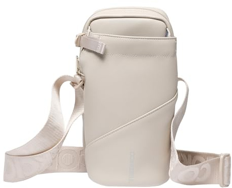 Corkcicle Crossbody Bottle Bag, Fits 16-40 oz, Latte | Padded Inner Pocket - Hands-Free Carry - Phone Storage - Keys Stay Separate - Lightweight Design - Secure Zip Closure