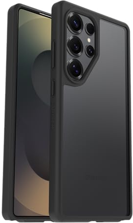 OtterBox React Hülle für Samsung Galaxy S25 Ultra, Transparent/Schwarz | Stoßfest, sturzsicher, ultraschlank, Schützende Hülle, Getestet nach Militärstandard