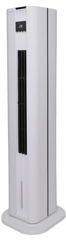 Turmluftkühler mit Heizfunktion – 4,5L Wassertank – 75W Kühlleistung & 3000W Heizen – 3 Geschwindigkeiten – Touch-Bedienfeld – Fernbedienung – Timer – Oszillation