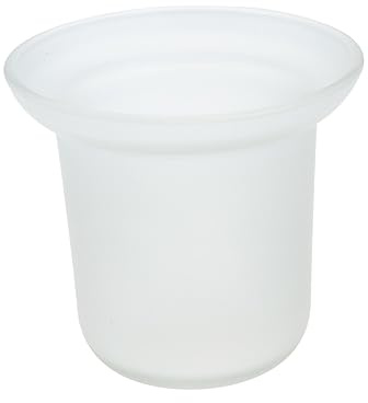 BESTYASH Toilettenbürstenhalter Aus Frosted Glas Wc-Bürstenhalter Für Bad 4.33 Zoll Stand Zur Ordentlichen Aufbewahrung Für Haus Hotel Büro